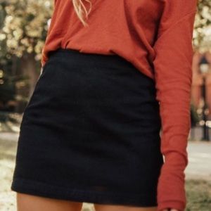 BDG Sara Twill Black Skirt